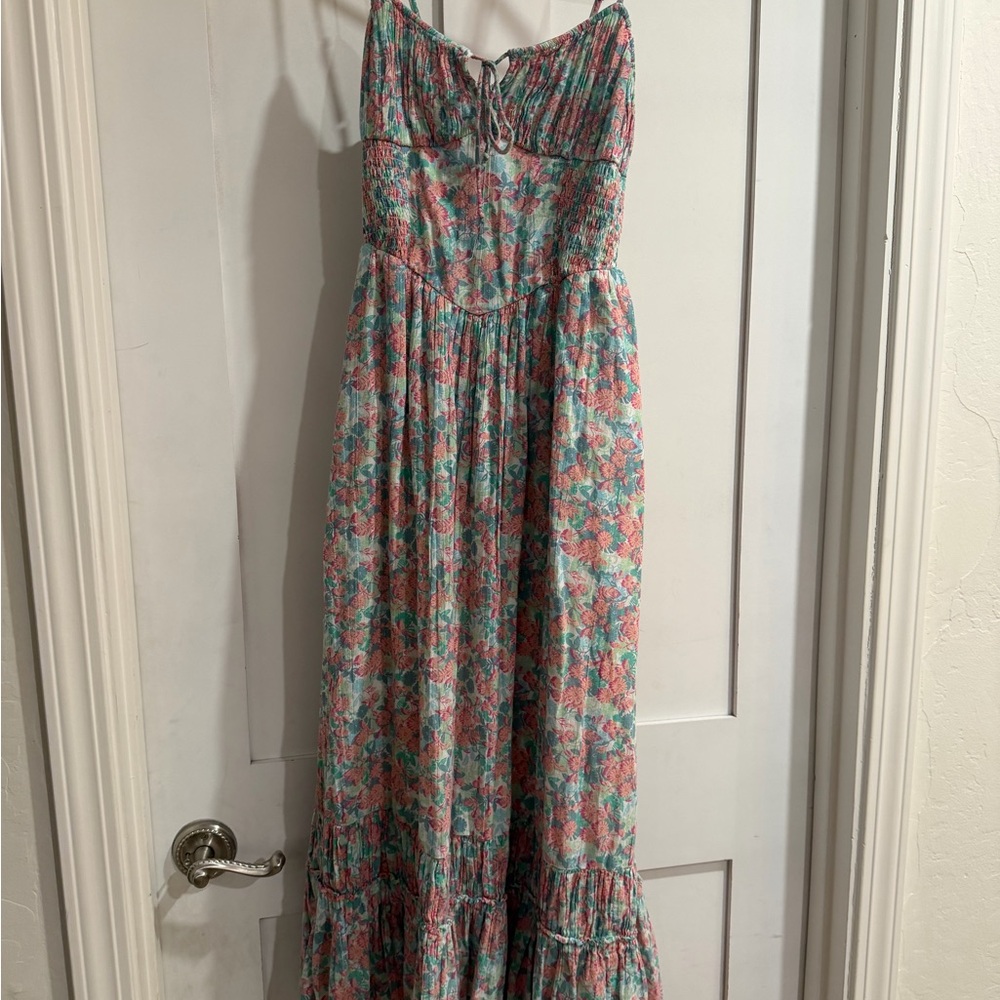 American Eagle Outfitters Colorful Smocked Dress